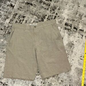 RVCA Men's Beige Flat Front Shorts Size 31
